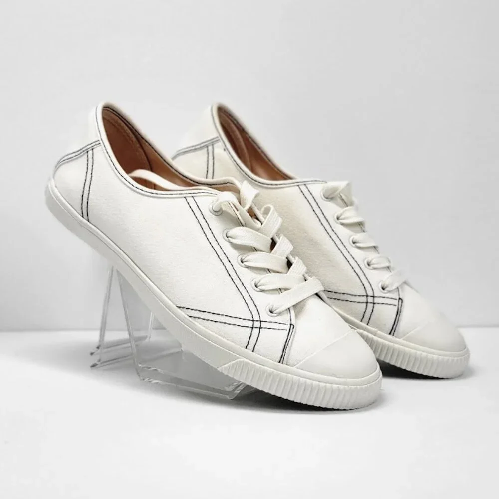KATE SPADE tommi canvas sneakers Sz 8.5 NEW - Picture 1 of 8